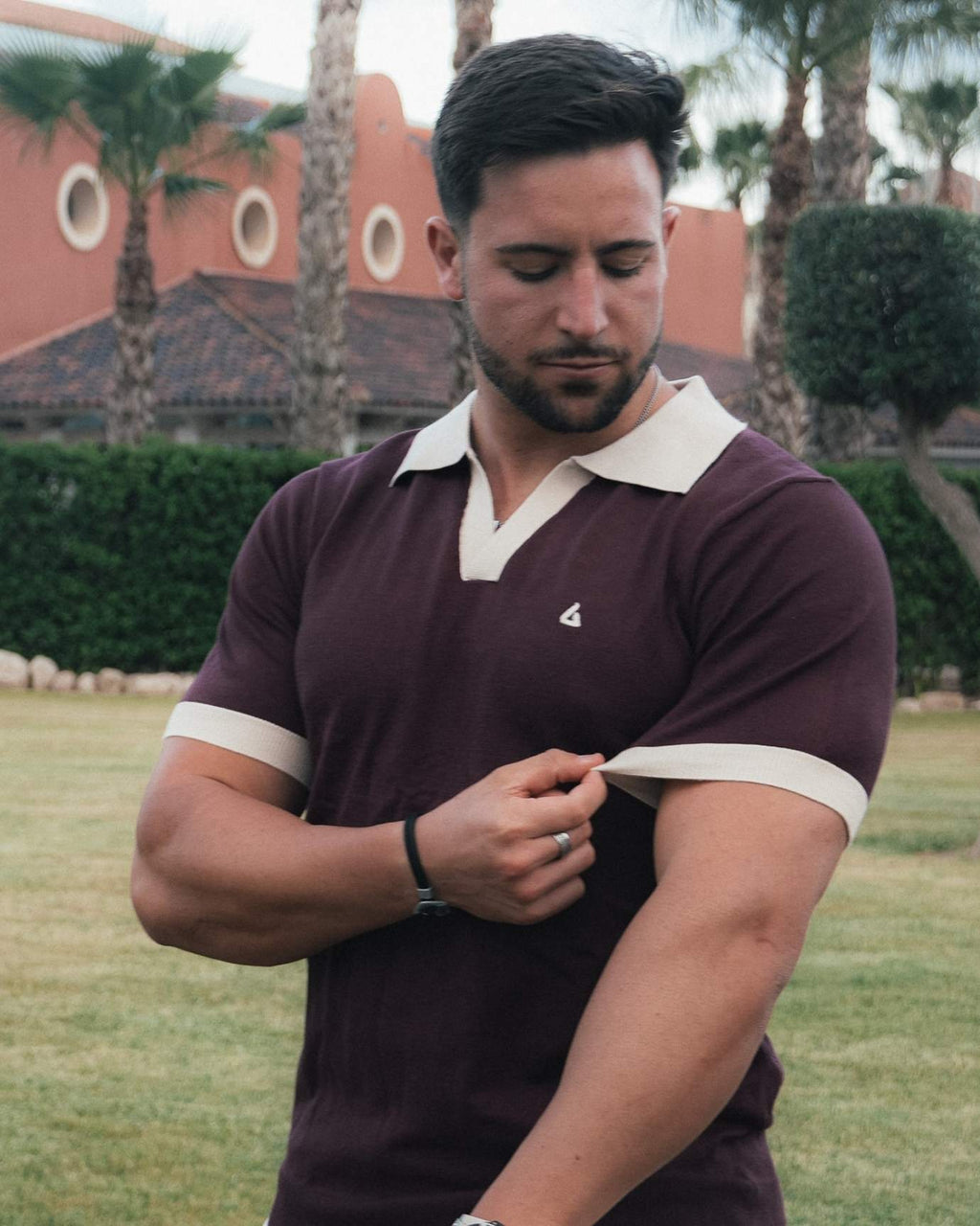 Old Money Polo Shirt Bordeaux