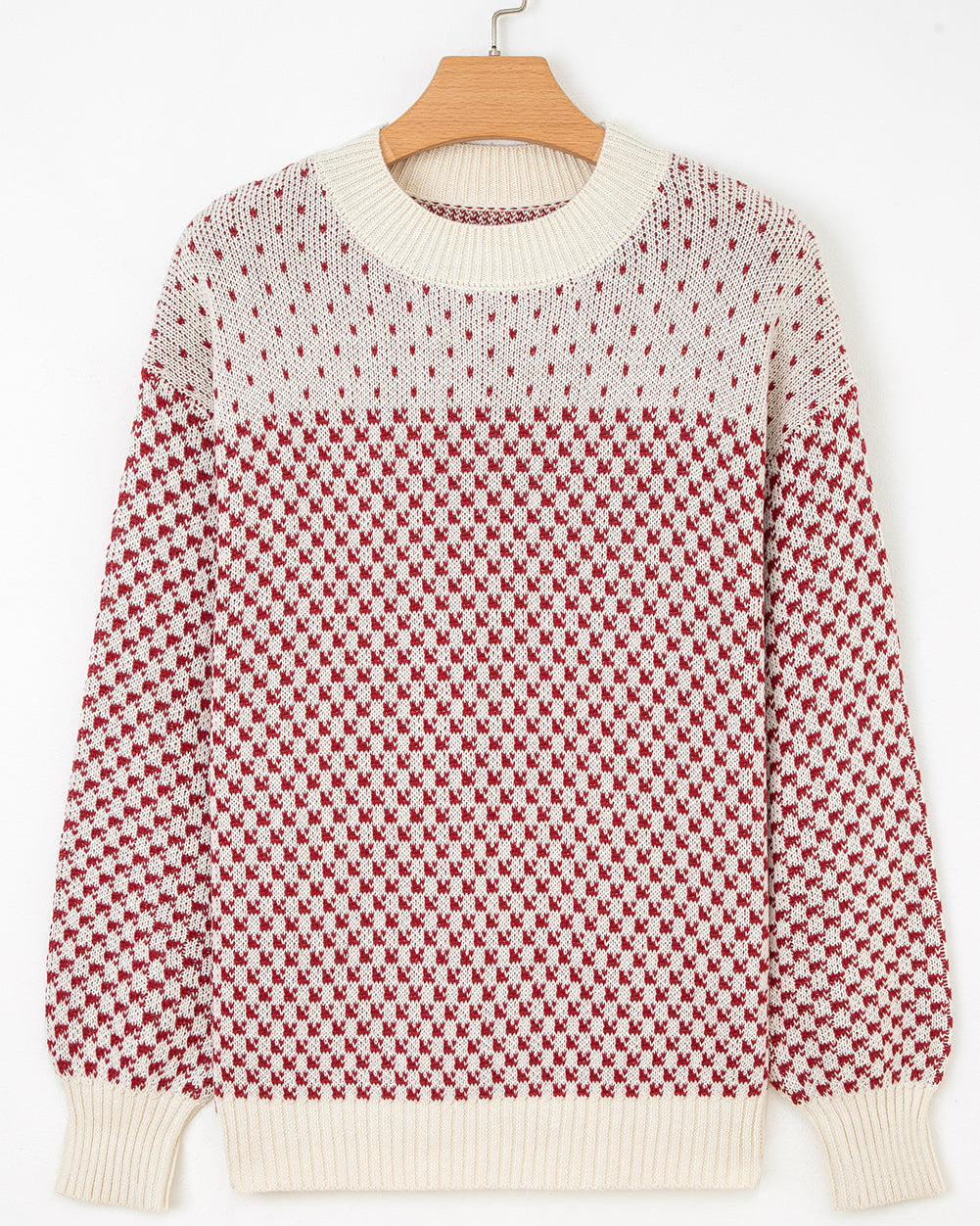 Judith Sleeve Knit Sweater - Red | Dropship