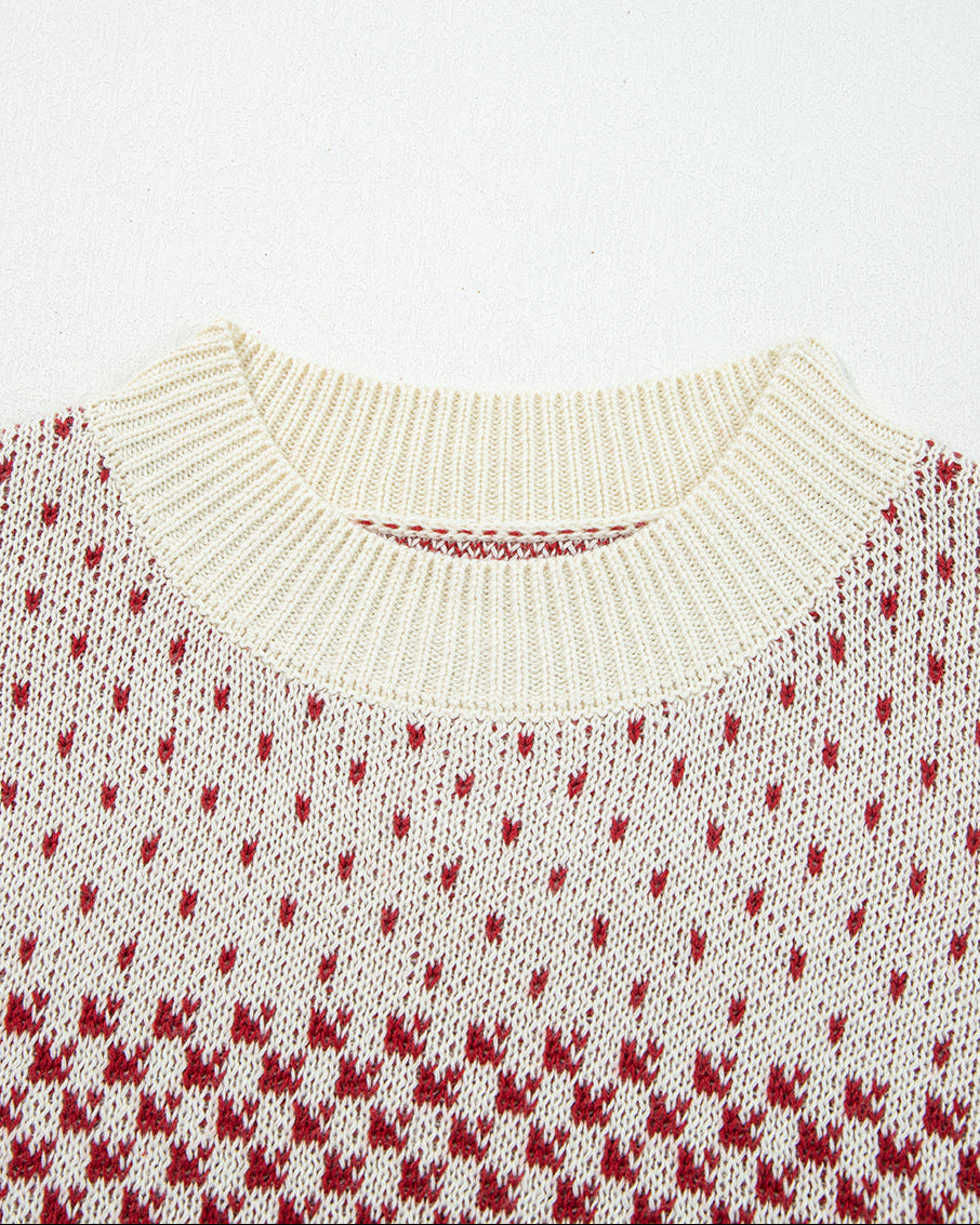 Judith Sleeve Knit Sweater - Red | Dropship