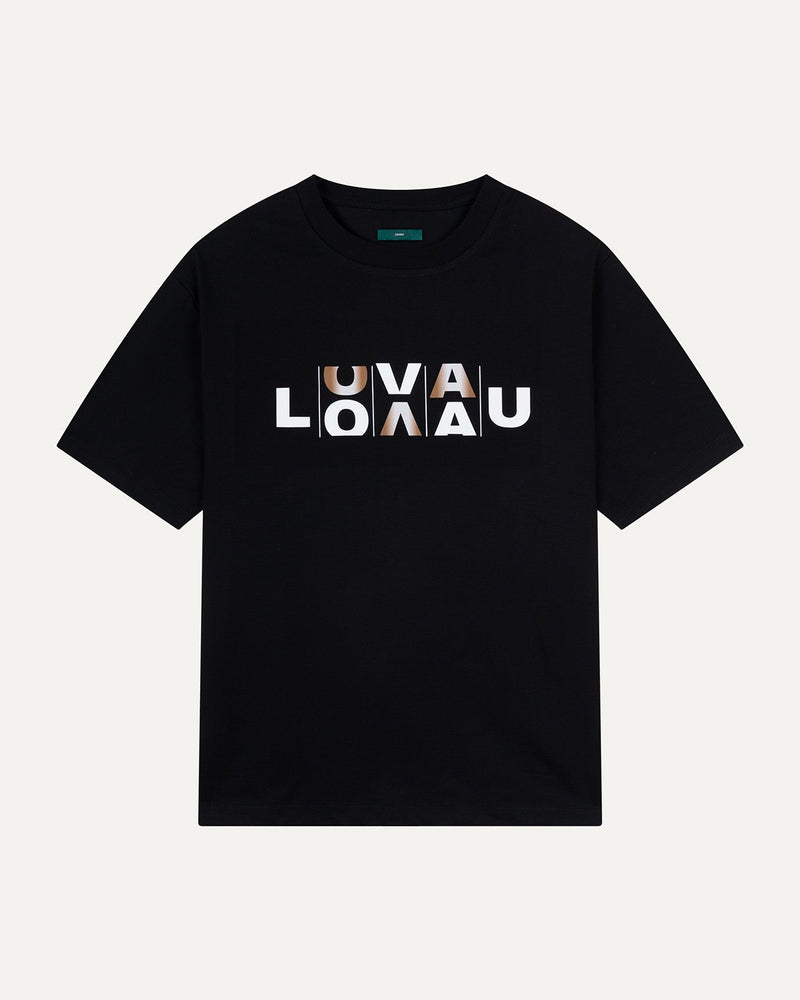 Slot Abstract T-shirt Black